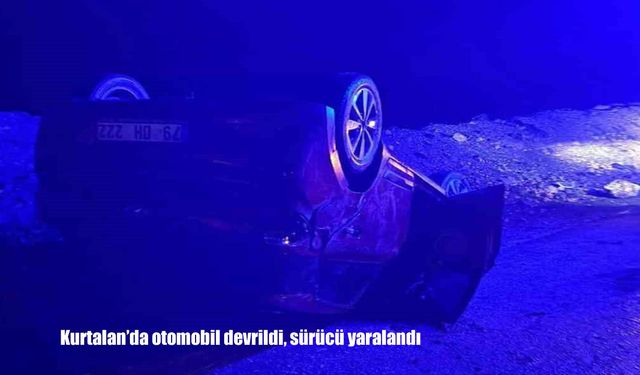 Siirt’te otomobil devrildi: 1 yaralı
