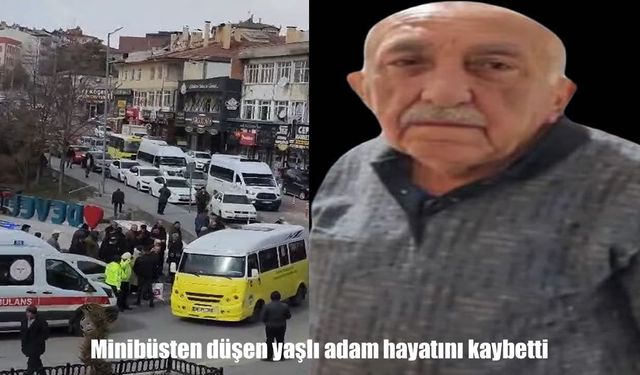 Kayseri’de minibüsten düşen yaşlı adam hayatını kaybetti