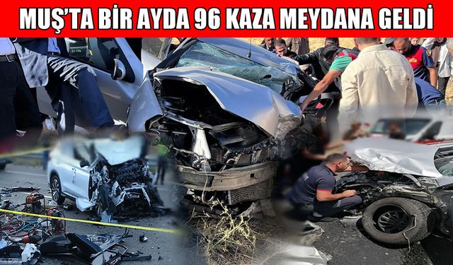 Muş’un ocak ayı trafik kaza bilançosu açıklandı