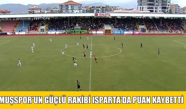 Bursaspor puan kaybetti, Muşspor farkı 2'ye indirdi