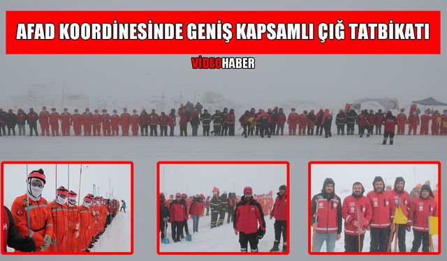 Muş’ta 154 personelle gerçeği aratmayan çığ tatbikatı