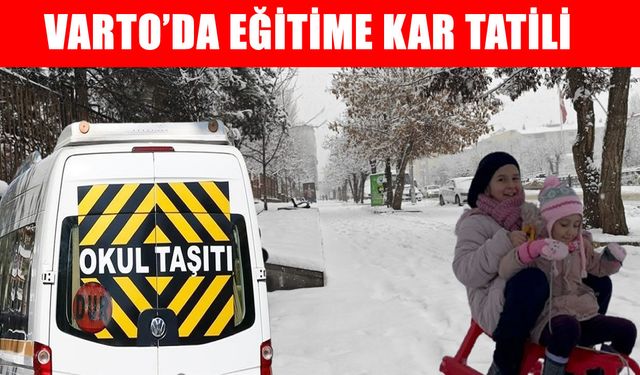 Varto'da taşımalı eğitime ara verildi