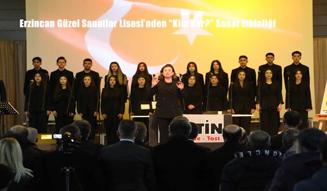 Erzincan Güzel Sanatlar Lisesi’nden “Kim Var?” Sanat Etkinliği