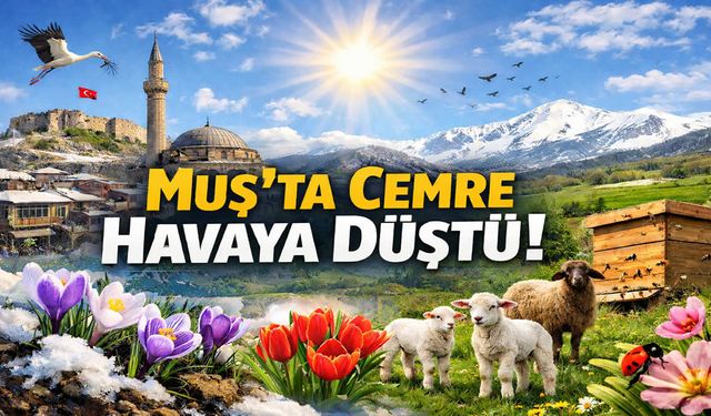 Baharın habercisi ilk cemre havaya düştü