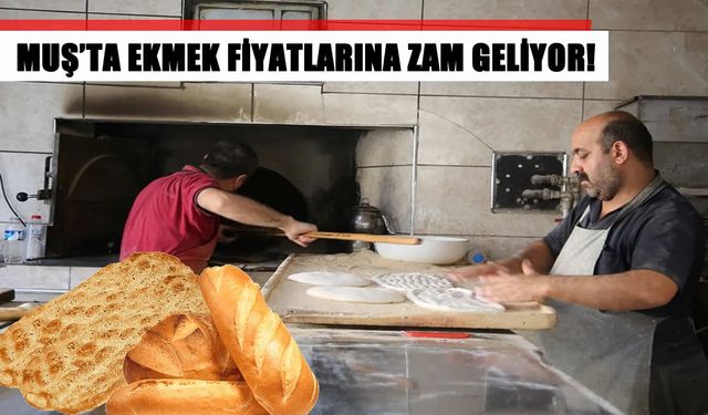 Muş’ta ekmek fiyatlarına zam geliyor!