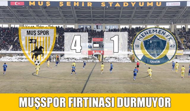 Muşspor iç sahada durdurulamıyor: Seri 40 maça çıktı