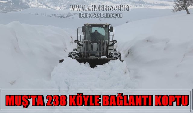 Muş’ta kar esareti: 238 köy yolu ulaşıma kapandı