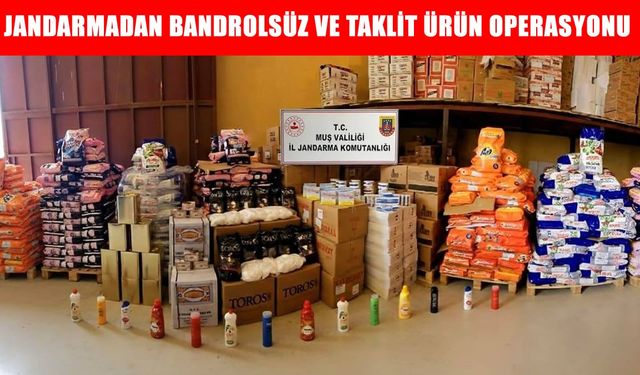 Muş’ta sahte ürün operasyonu: 3,9 milyon TL değerinde ürün ele geçirildi