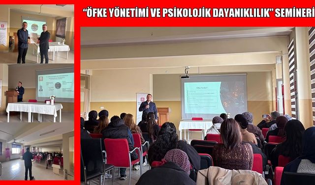 Bulanık MYO’da “Öfke Yönetimi ve Psikolojik Dayanıklılık” semineri düzenlendi