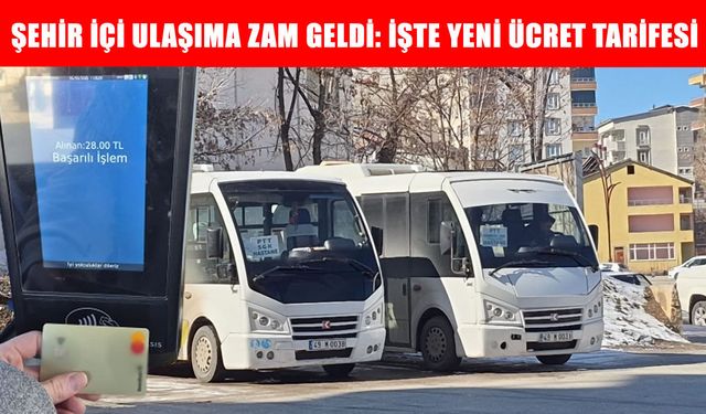 Muş’ta ulaşıma yüzde 30 zam