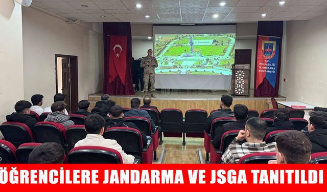 Muş’ta öğrencilere jandarma ve sahil güvenlik akademisi tanıtıldı
