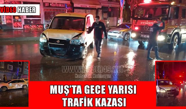 Muş’ta trafik kazası: 2 yaralı