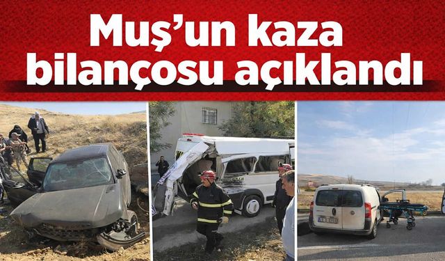 Muş’ta korkutan tablo: Şubat ayında 82 kaza, 40 yaralı