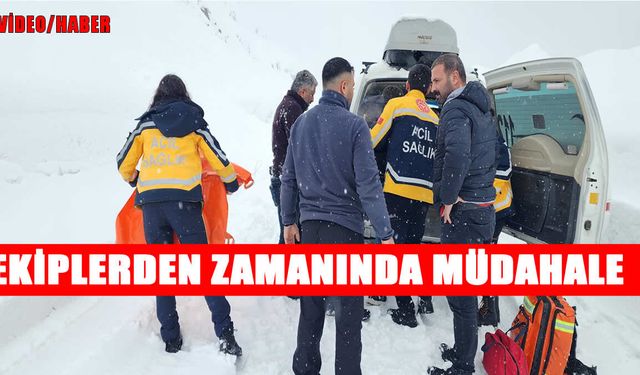 Muş’ta İl Özel İdare ve 112 Acil ekiplerinden hayat kurtaran müdahale