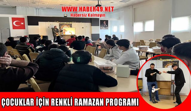 Muş’ta koruma altındaki çocuklara özel ramazan etkinliği
