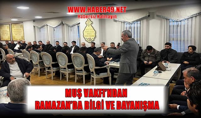 Muş Vakfı’ndan Ramazan çıkartması: İstanbul’da Muş rüzgarı esti