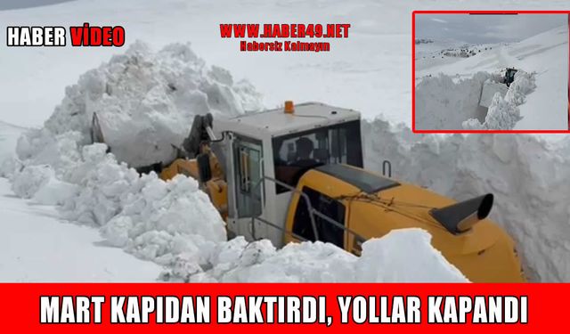 Muş’ta mart sürprizi: 39 köy yolu ulaşıma kapandı