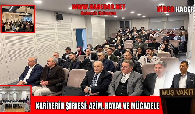 Gıyasettin Bingöl Muşlu gençlerle buluştu: “Pes etmeyin, hayal kurun”