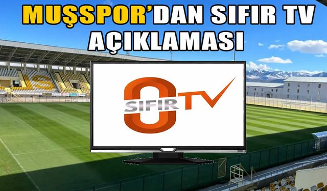Muşspor’dan canlı yayın kriziyle ilgili açıklama: Eşit yaklaşım bekliyoruz