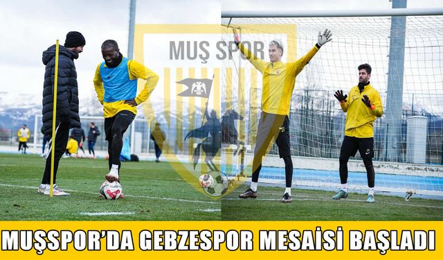 Muşspor, Gebzespor maçına sıkı hazırlanıyor