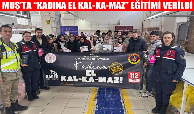 Muş’ta kadına yönelik şiddete karşı farkındalık eğitimleri sürüyor