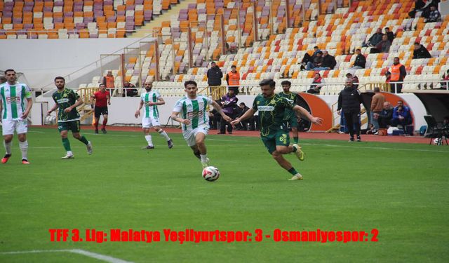 Yeşilyurtspor’dan taraftarına heyecan dolu galibiyet