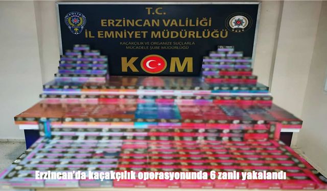 Erzincan’da Kaçak Sigara ve Tütün Baskını