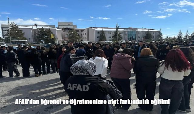 Erzincan’da Deprem Haftasında AFAD’dan Hayat Kurtaran Eğitim