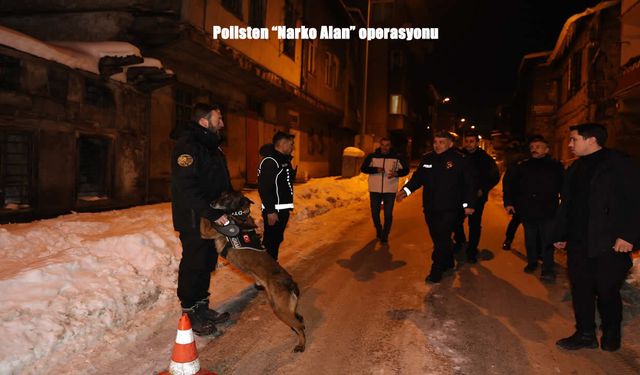 Erzurum Polisi Görev Başında: Uyuşturucuya Karşı Kararlı Mücadele