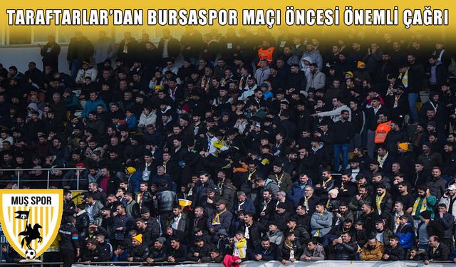 Muşspor taraftar grubundan provokasyon uyarısı!