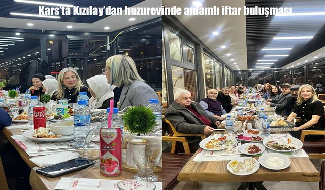 Kars’ta Kızılay’dan huzurevinde anlamlı iftar buluşması