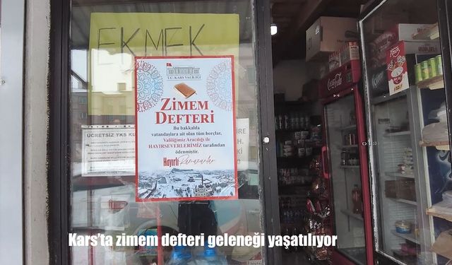 Kars'ta zimem defteri geleneği yaşatılıyor