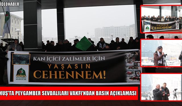 Muş'ta "Zulme Karşı Birlik" mitingi