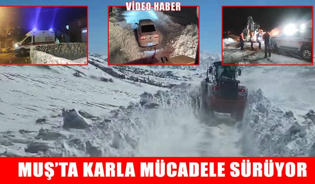 Muş’ta kar ve tipi geçit vermiyor: 25 köy yolu ulaşıma kapandı