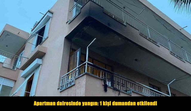 Apartman dairesinde yangın paniği