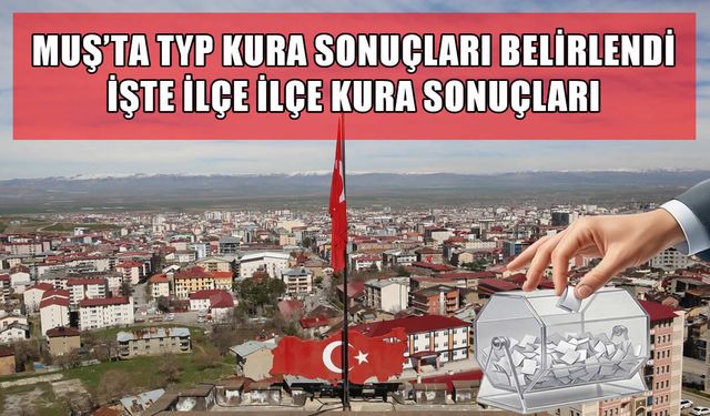 Muş’ta TYP kura heyecanı: 50 kişi belirlendi