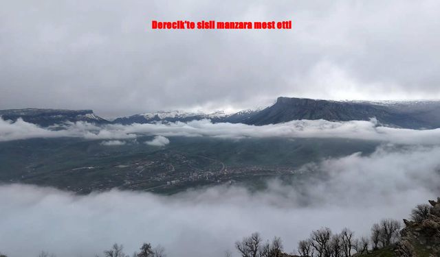 Sis Dağlarla Dans Etti, Derecik’te Kartpostallık Görüntüler Oluştu