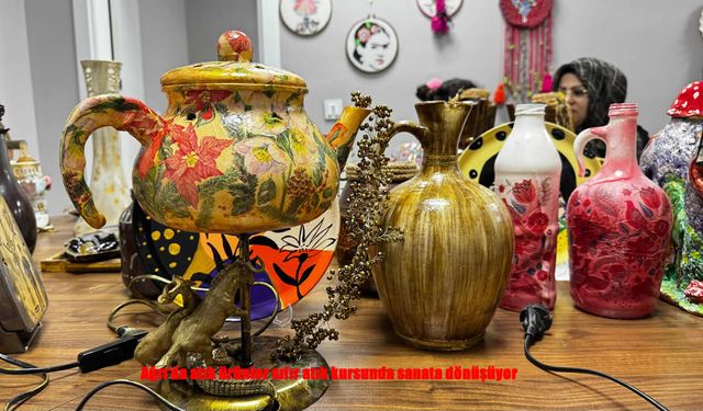 Atıklar sanata, kurs umutlara dönüşüyor