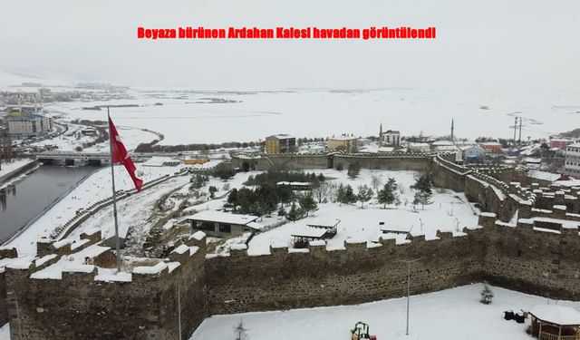 Ardahan’da kar sonrası büyüleyen görüntü