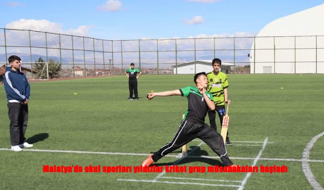 Genç Sporcular Malatya’da Kriket İçin Saha Çıkıyor