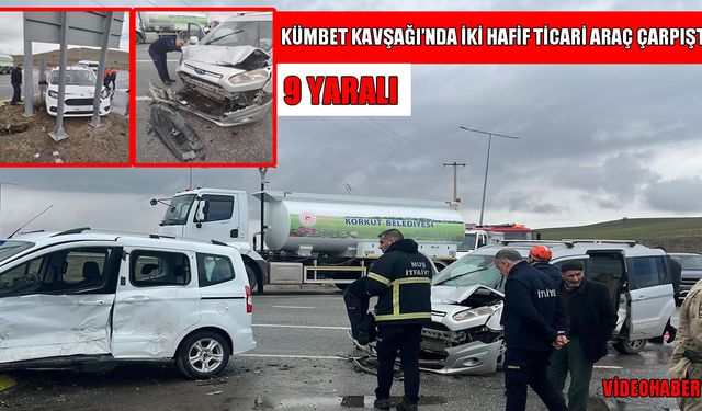 Muş’ta korkutan kaza: 9 yaralı