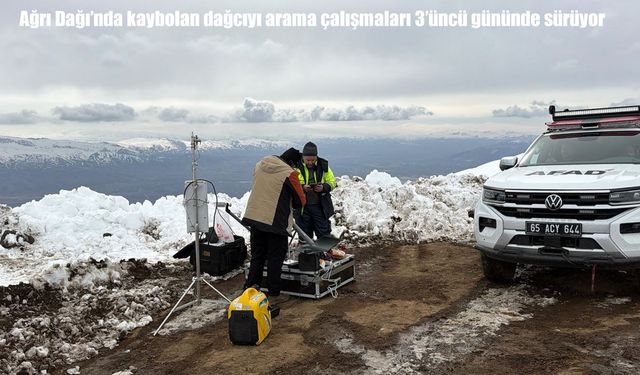 58 yaşındaki dağcıyı arama çalışmaları üçüncü gününde devam ediyor