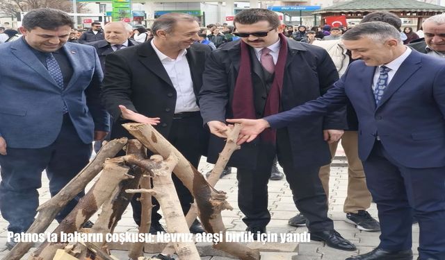 Patnos’ta baharın coşkusu: Nevruz ateşi birlik için yandı