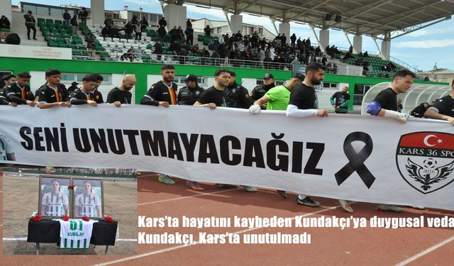 Kars 36 Spor’dan Kubilay Kaan Kundakçı için duygusal anma