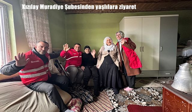 Kızılay Muradiye şubesinden yaşlılara anlamlı ziyaret