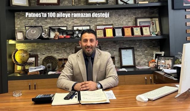 Patnos'ta 100 aileye ramazan desteği