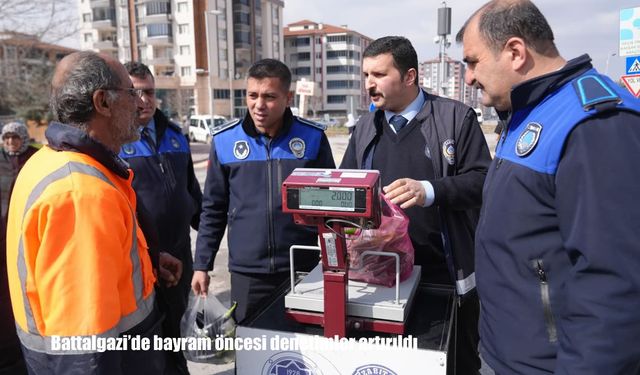 Battalgazi Belediyesi’nden bayram öncesi sıkı kontrol