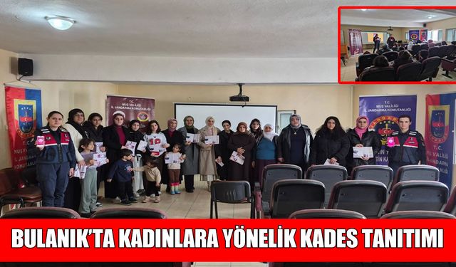 Muş'ta jandarmadan kadınlara uygulamalı KADES eğitimi