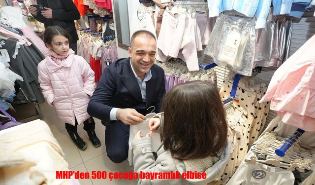 MHP Erzurum İl Başkanlığı’ndan anlamlı bayram desteği: 500 çocuğa bayramlık elbise