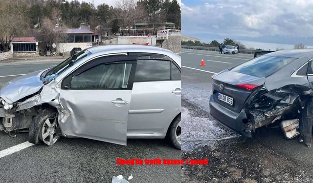 Elazığ’da Korkutan Çarpışma: 1 Yaralı